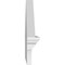 Ekena Millwork Peaked Cap 4 Spoke Architectural PVC Combination Pediment, 32"W x 14-7/8"H x 2-3/4"P (Pitch 6/12) PEDPC032X150PKC04 - alternate 6